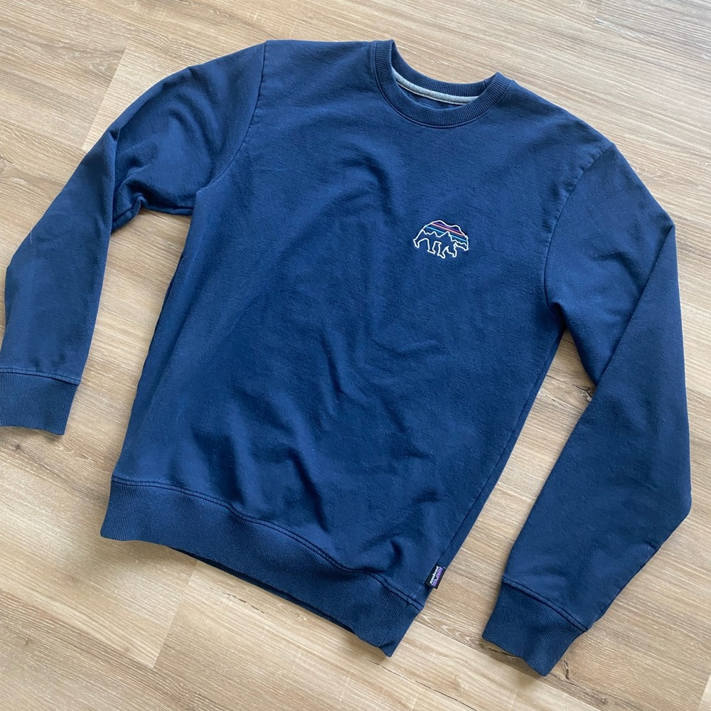 Patagonia Navy Blue Bear Crewneck